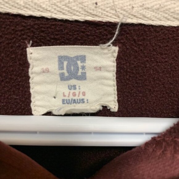 DC Men's Maroon Hoodie - Picture 3 of 3